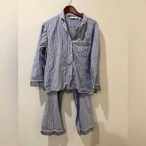 Victoria's Secret Blue Striped Pajama Set